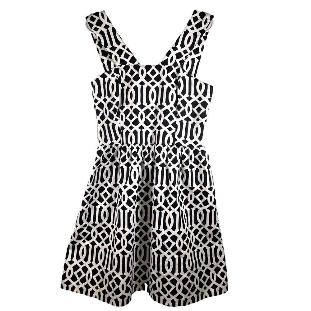 Mud Pie Black and White Charlotte Dress Size Medium